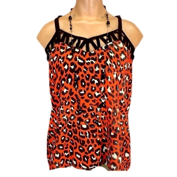 👚 STUDIO Y || Animal Print Tank Blouse- - Picture 5 of 7